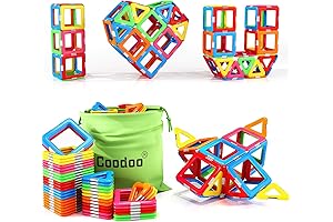 Coodoo Magnetic Tiles for 3 Year Old: Unlock Endless Creative Play