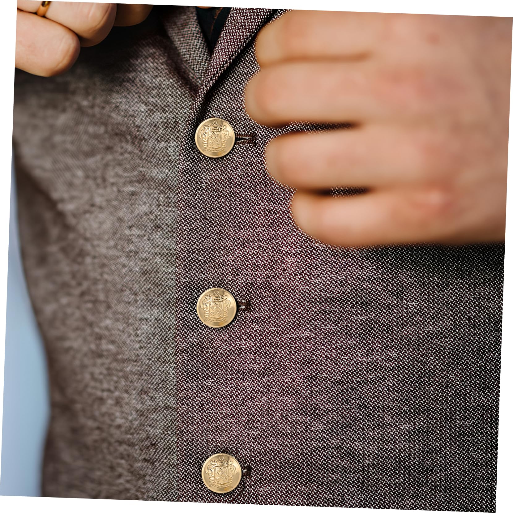 STOBOK 400stücke Vintage Messing Knöpfe Für Kleidung Anzüge Hüte Bastelprojekte Strapazierfähig Und Dekorativ Runde Form Metallbuttons