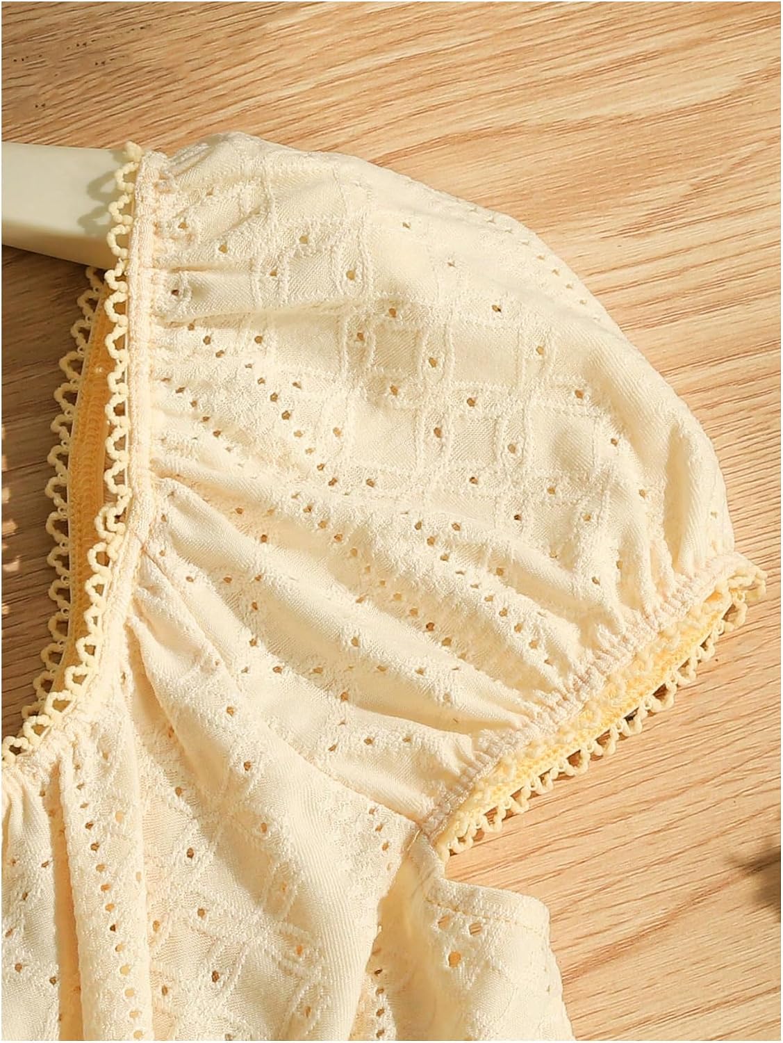 SOLY HUX Girl's Summer Cute Tops Peplum Babydoll Top Eyelet Blouses image 3