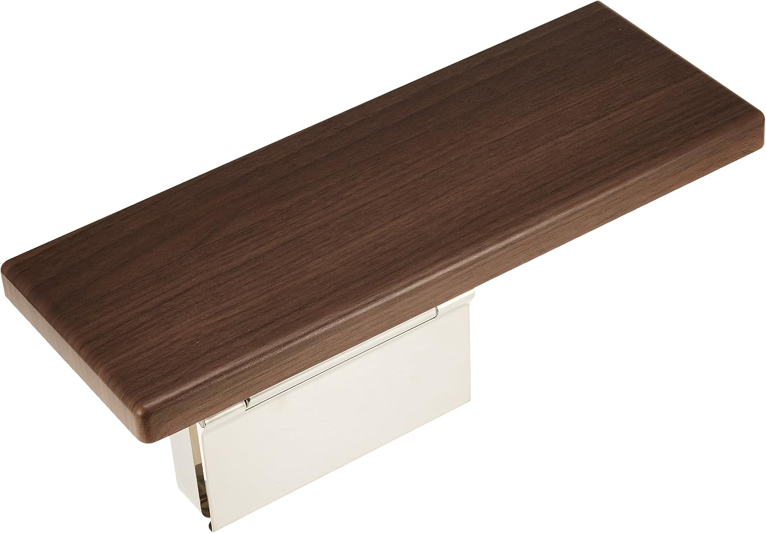 TOTO YH402FMR#MW Paper Holder with Shelf (Wood), Stainless Steel, Dull Brown