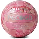 Volleyball Size 5 PU Leather Soft Indoor Outdoor Volleyballs Sports Training Game Play Ball for Beginner, Teenager, Adult, 8.2
