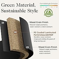 Vista 3 de RoyalCraft Large 3 Drawer Dresser Set of 2, Fluted Chest of Drawers with Storage, Modern Painted 30 inch Tall Nightstand for Bedroom Living Room