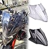 Motorcycle Large Windshield Windscreen compatible for for Ho&nd&a CB 750 Hornet CB750 Hornet 2023 2024 Baffle Visor Front Fly screen cb750 Wind Deflector (Blacksmoke)