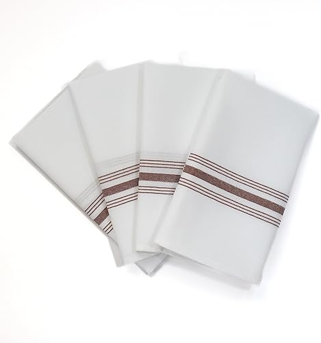Fabric Textile Products Servilletas Bistro Signature Stripe  Servilletas de cena de tela de poliéster duraderas y resistentes a las manchas  18 x 22