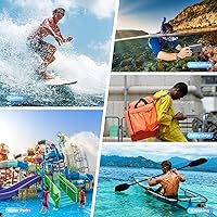 Vista 7 de ProCase Funda impermeable flotante para teléfono, funda impermeable para teléfono, bolsa flotante para teléfono celular, bolsa seca submarina