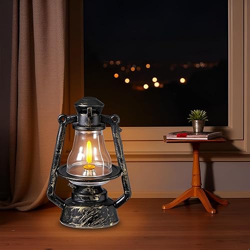Miniatura 5 de Lámparas en miniatura para casa de muñecas, casa de muñecas, linterna de aceite retro, accesorios para casa de muñecas, adornos de escena, modelo de