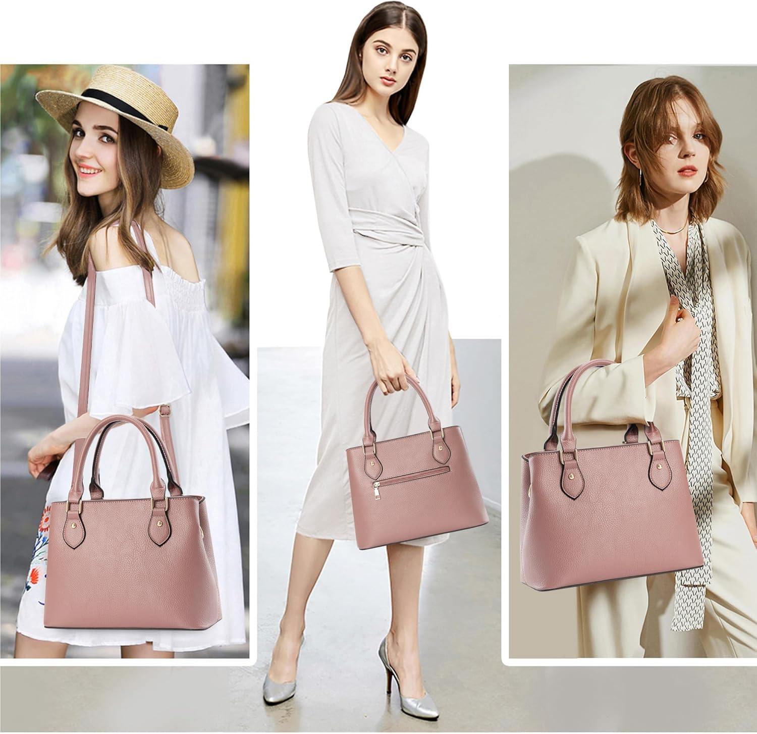 CHICAROUSAL Purses and Handbags for Women Leather Crossbody Bags Women's Tote Shoulder Bag