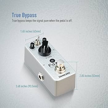 Amazon.com: SONICAKE Fuzz Guitar Pedal, Mini Fuzzy Effect Pedal