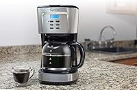 Vista 5 de Capresso 12-Cup Coffee Maker with Glass Carafe, Stainless and Black 416.05