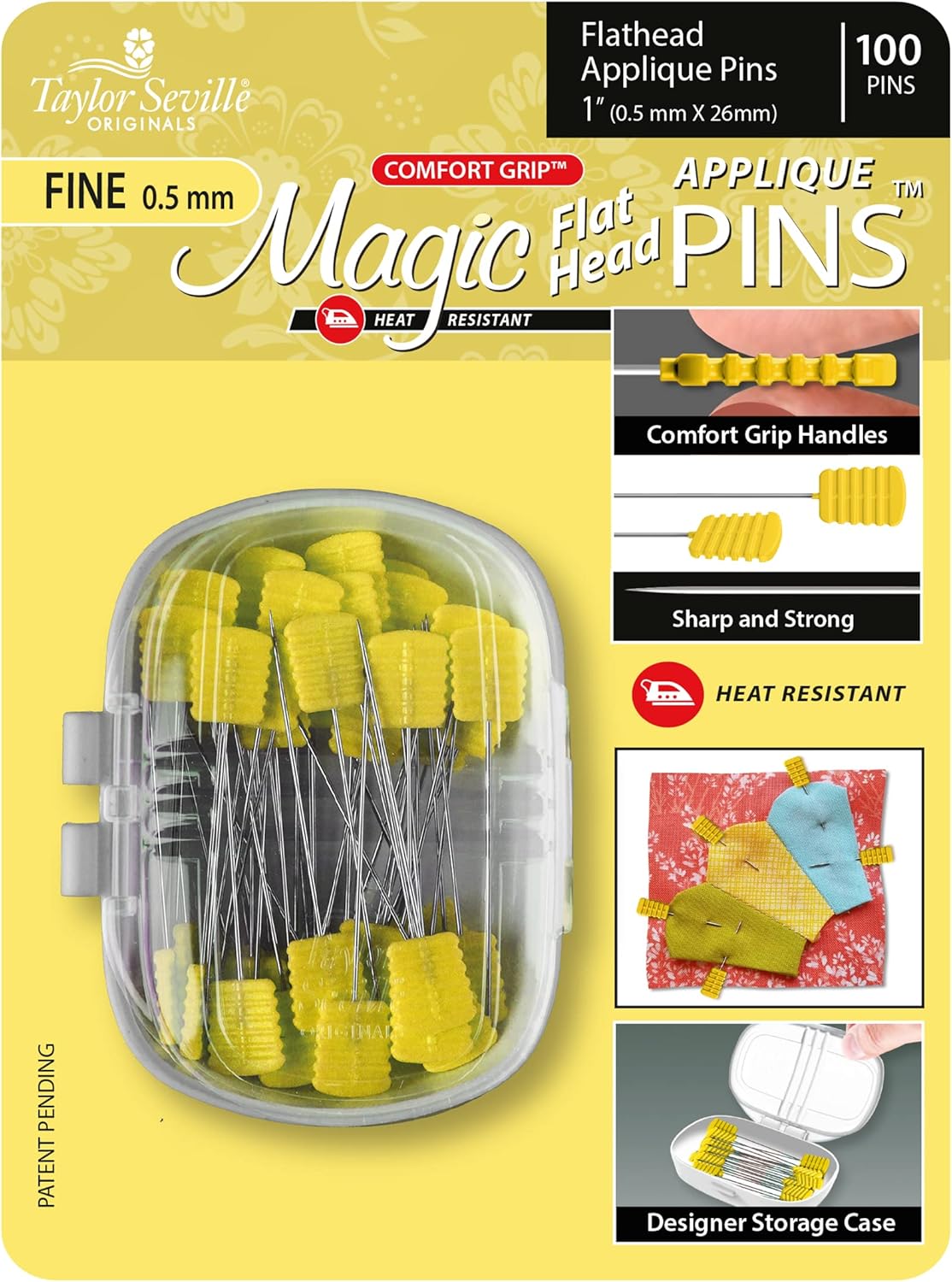 Taylor Seville Magic Flat Head Applique Fine .5 100PCS