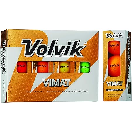 Amazon ボルビック Volvik パワーソフト Power Soft ゴルフボール 1ダース 12球入り Us仕様 イエロー Volvik ゴルフボール