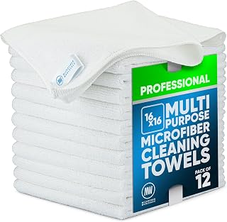 Buff Microfiber Cleaning Cloths Surface