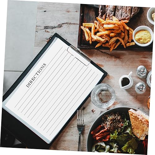 Miniatura 6 de TEHAUX 50 unids Tarjetas de notas en blanco Tarjetas de comida para el hogar Tarjeta de receta compacta Tarjetas de cocina Tarjeta de receta