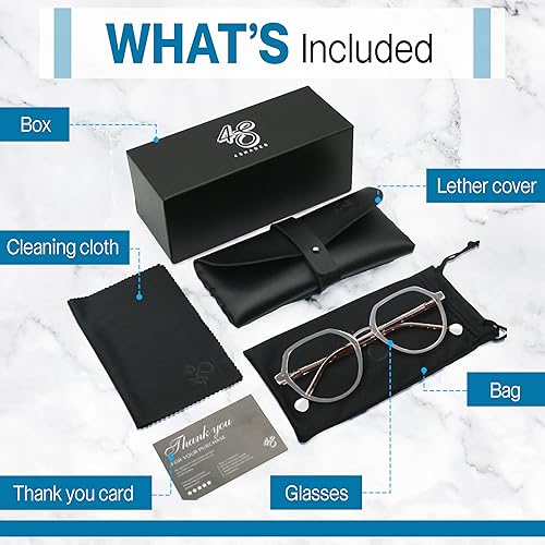 Miniatura 10 de 4SHADES Gafas de bloqueo de luz azul para fatiga ocular  Mujeres y hombres  Marcos redondos elegantes  Juegos de computadora y pantalla