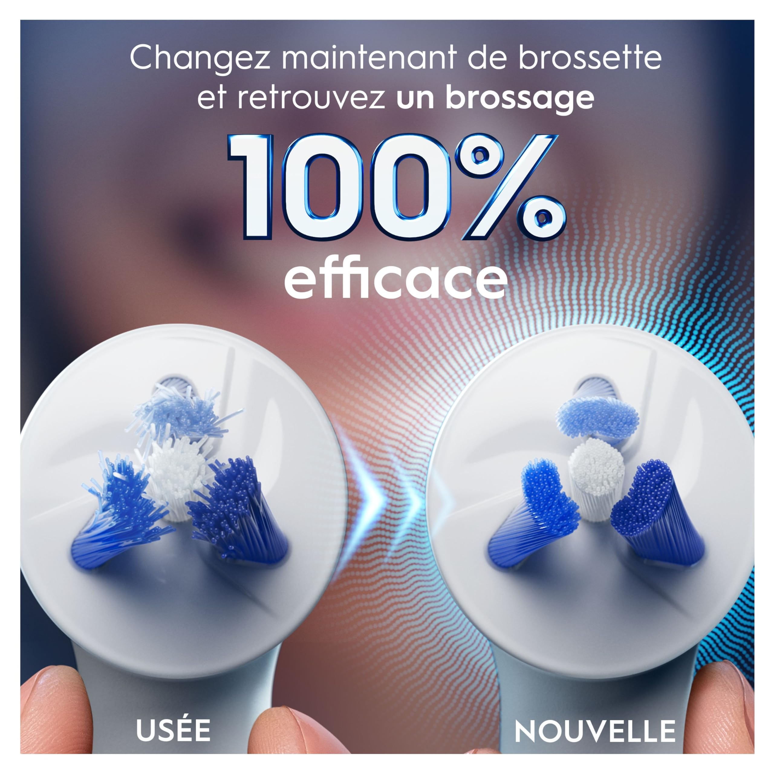 Oral-B Brossettes de Rechange Interdental Clean, Lot de 2, Blanches | Recharges Brosse à Dents Électrique iO, Brossage Interdentaire en Profondeur, Conçues pour les Zones Difficiles d’Accès