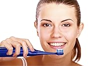 Vista 2 de Pursonic S420 cepillo dental sónico recargable de alta potencia con 12 cabezas de cepillo y cargador de almacenamiento., Azul