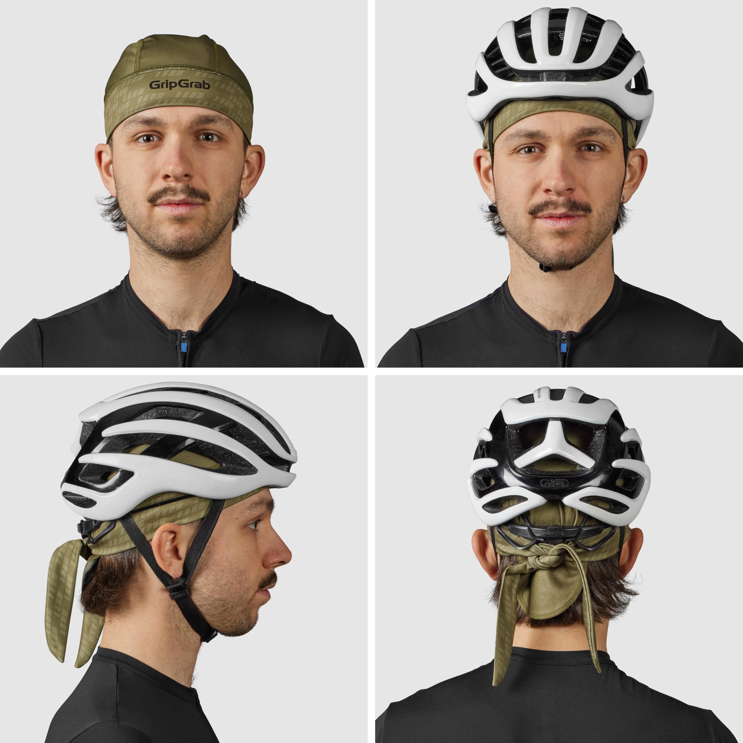 GripGrab Bandana Protezione dai Raggi UV Sottocasco Estivo Ciclismo Copricapo Bici MTB Fascia Antisudore Traspirante
