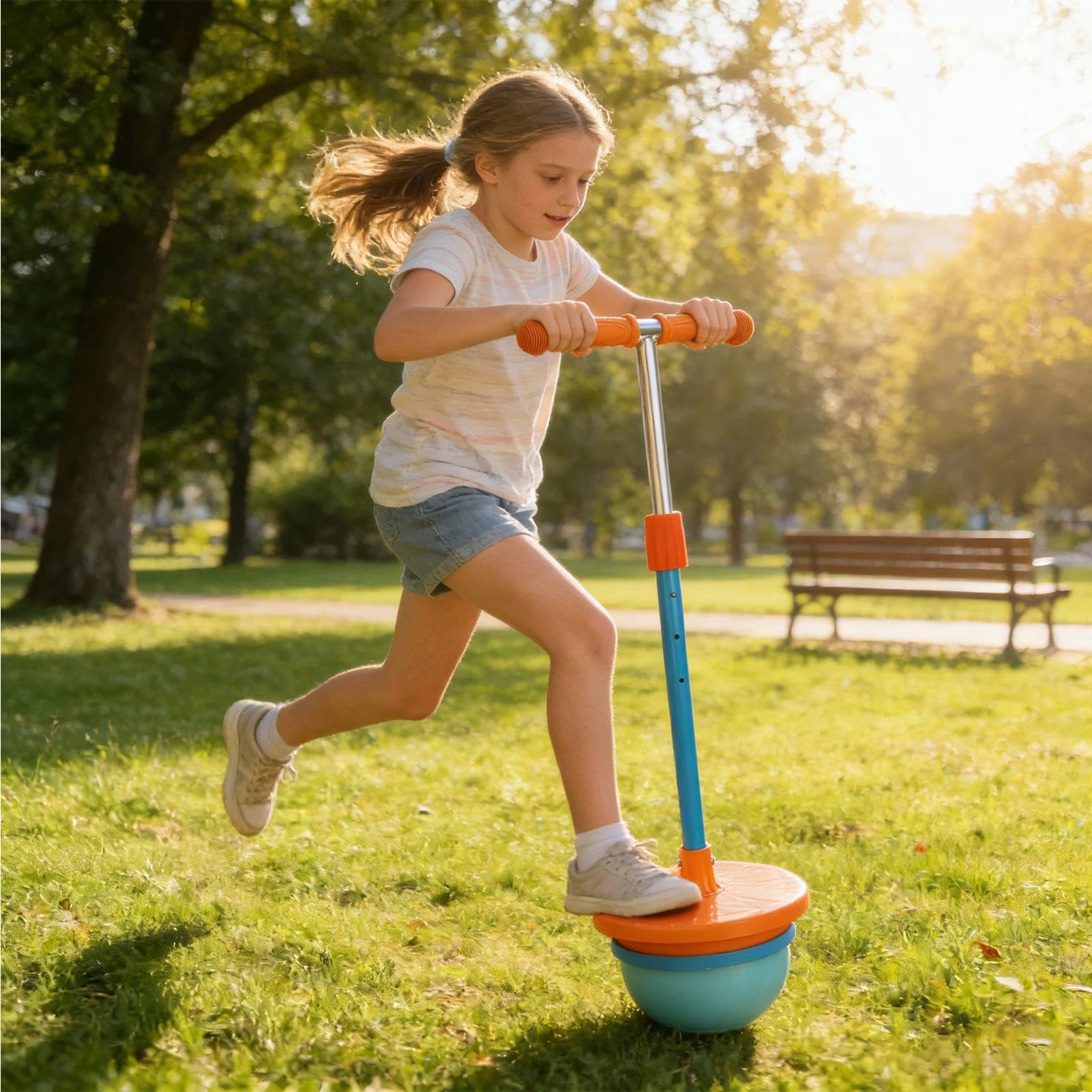 Pelota Saltarina De Equilibrio Para Saltar Con Mango