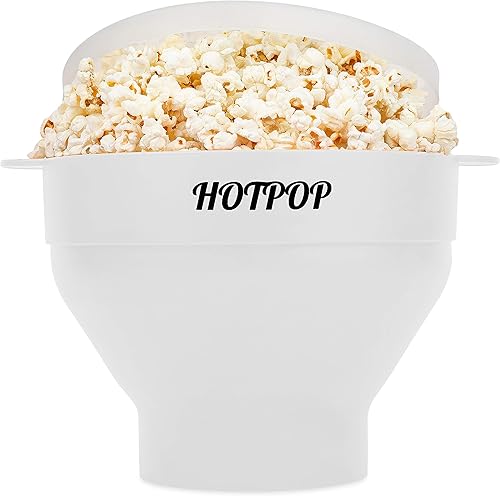 Miniatura 20 de El original Hotpop - Palomitas de maíz para microondas, máquina de palomitas de silicona, cuenco plegable sin BPA y apto para lavavajillas - 20