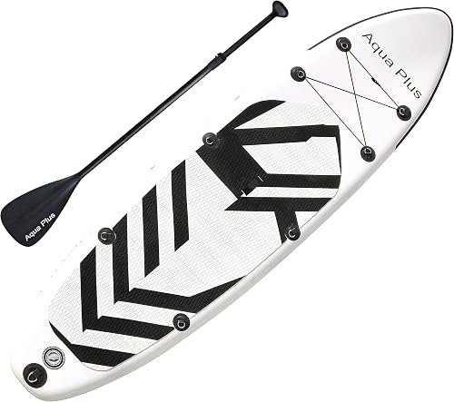 Aqua Plus Sup Gonflable de 15 cm d'épaisseur pour Tous Les Niveau x de compétence Planche à pagaie Debout, pagaie, Pompe, Sac à Dos de Voyage ISUP, Laisse, bandoulière, Jeune, Adulte - 3