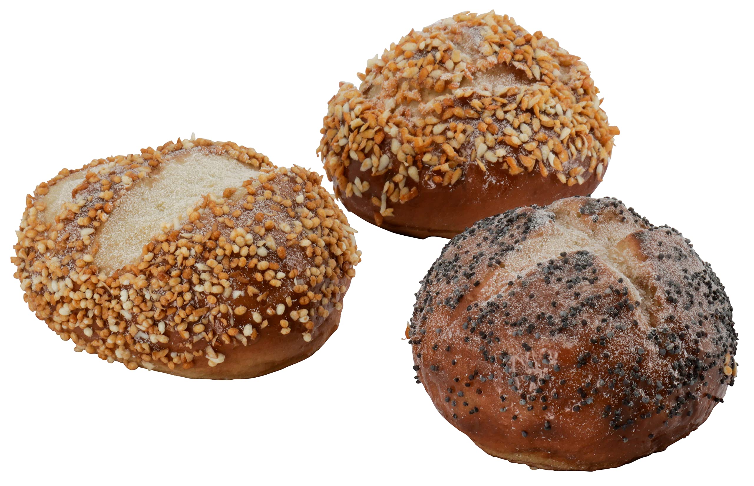 Lifelike Food Dummy - Artificial Bakery & Bread & Small Pastries - Food Dummy/Plastic Food - Decoration (Buns - Set of 3 - 7 cm)