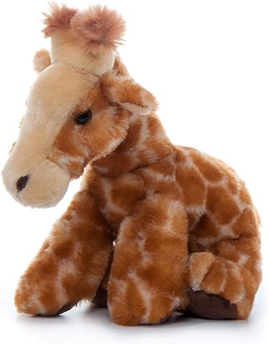 Miniatura 3 de The Petting Zoo Peluche de jirafa, regalos para niños, animales salvajes del zoológico Onez, juguete de peluche de jirafa de 9 pulgadas