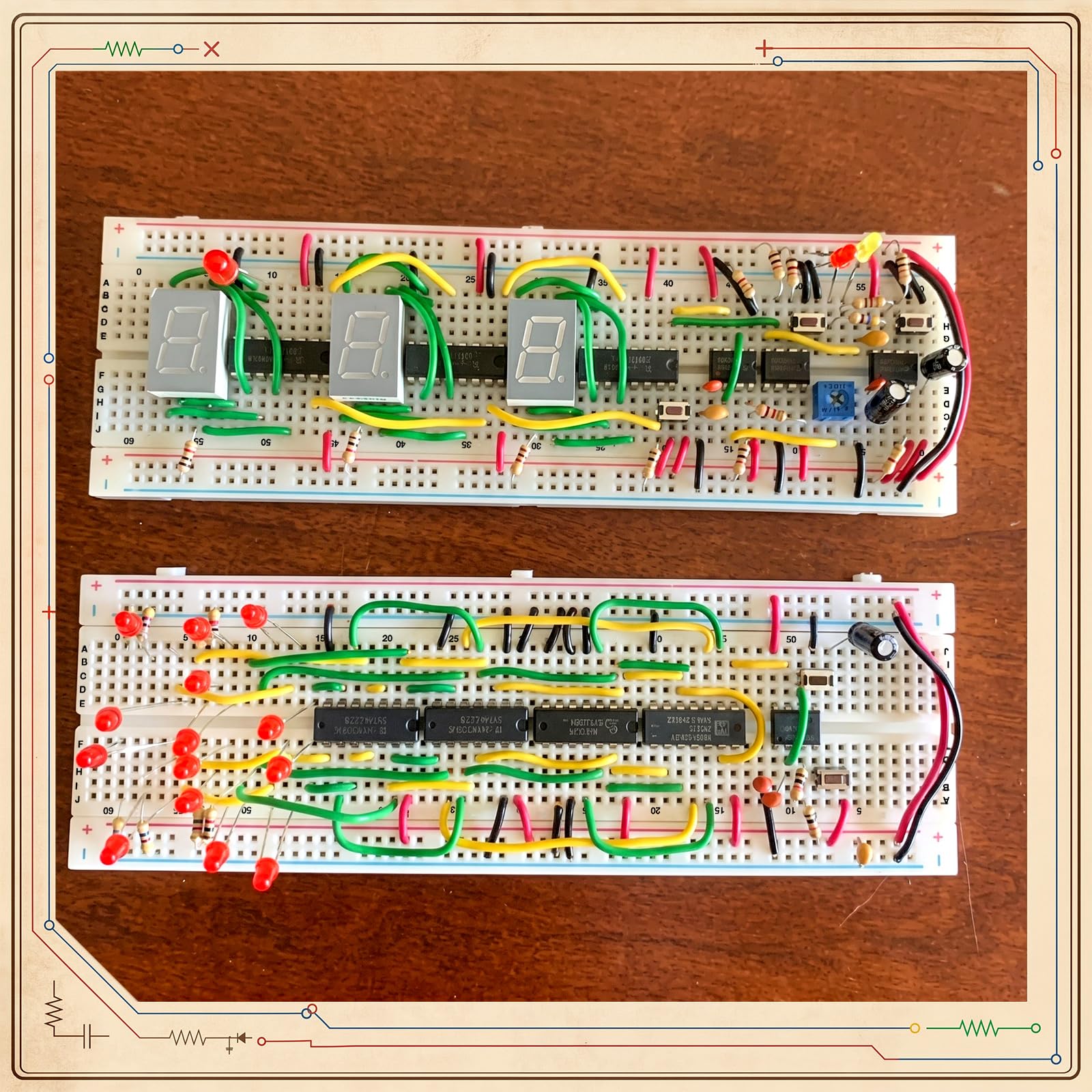 30 pezzi breadboard 830 punti prototipo senza saldatura 6,9 x 1,8 x 3,4 pollici Kit di schede PCB per la distribuzione dello schermo Proto, blocchi di collegamento cavi ponticello