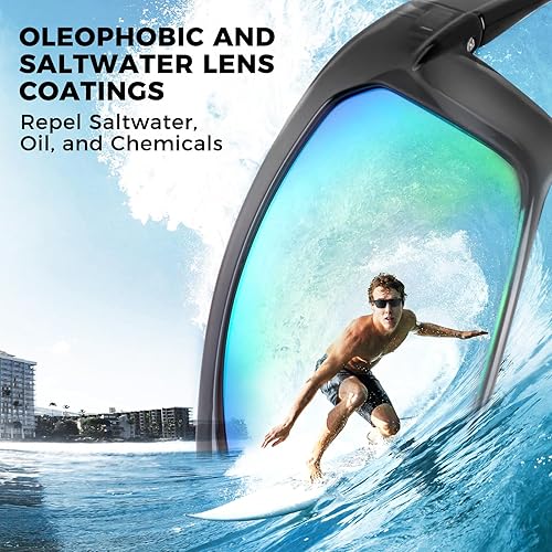 Miniatura 2 de KastKing Huzzah Polarized Sport Sunglasses for Men and Women, Ideal for Driving Fishing Cycling and Running,UV Protection Marco: Cristal Humo
