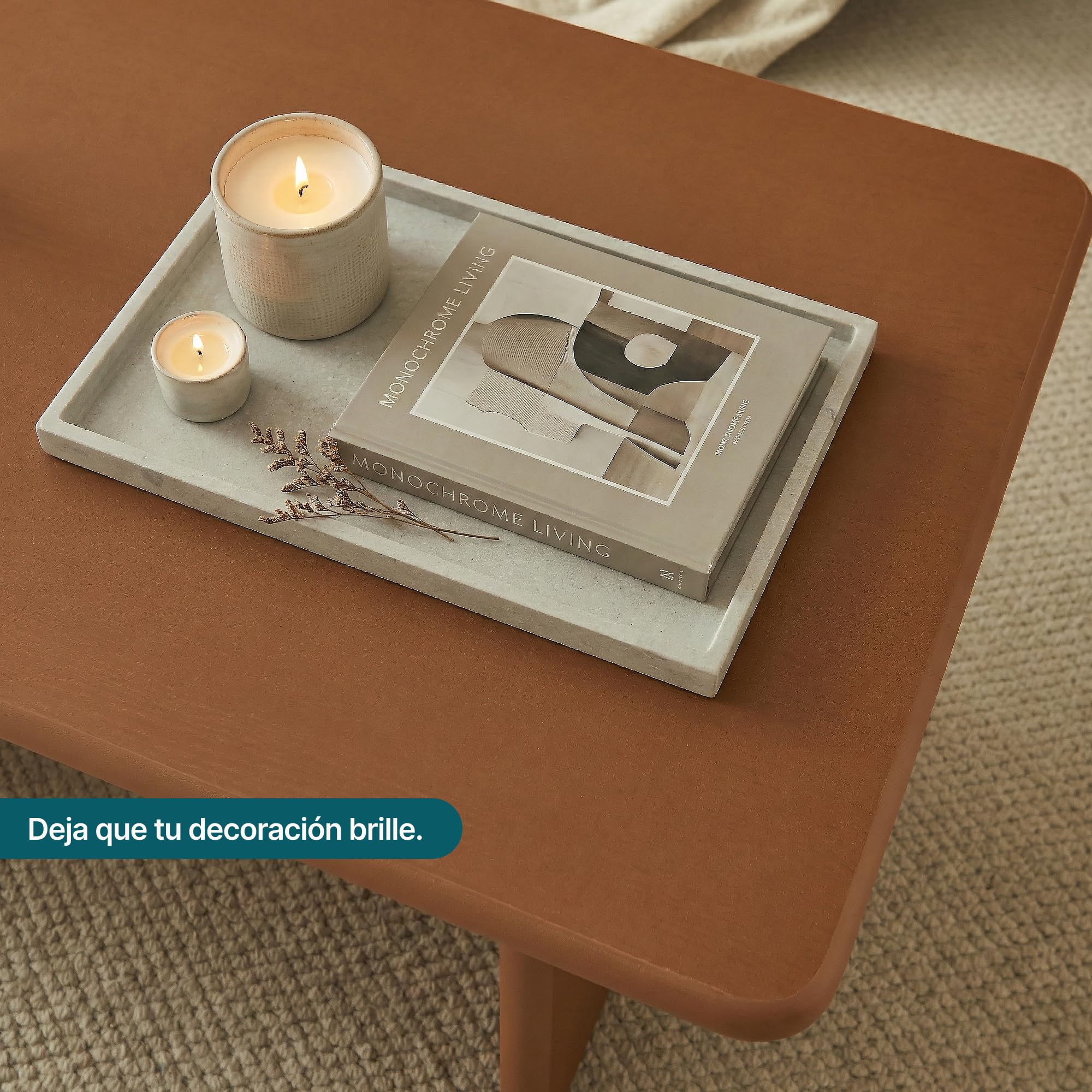 [en.casa] Mesa de Centro Gäljami Tablero Rectangular Peso Máx. 100 kg Mesita de Café Mesa Auxiliar de Sofá Salón Despacho 100 x 55 x 44 cm - Nogal