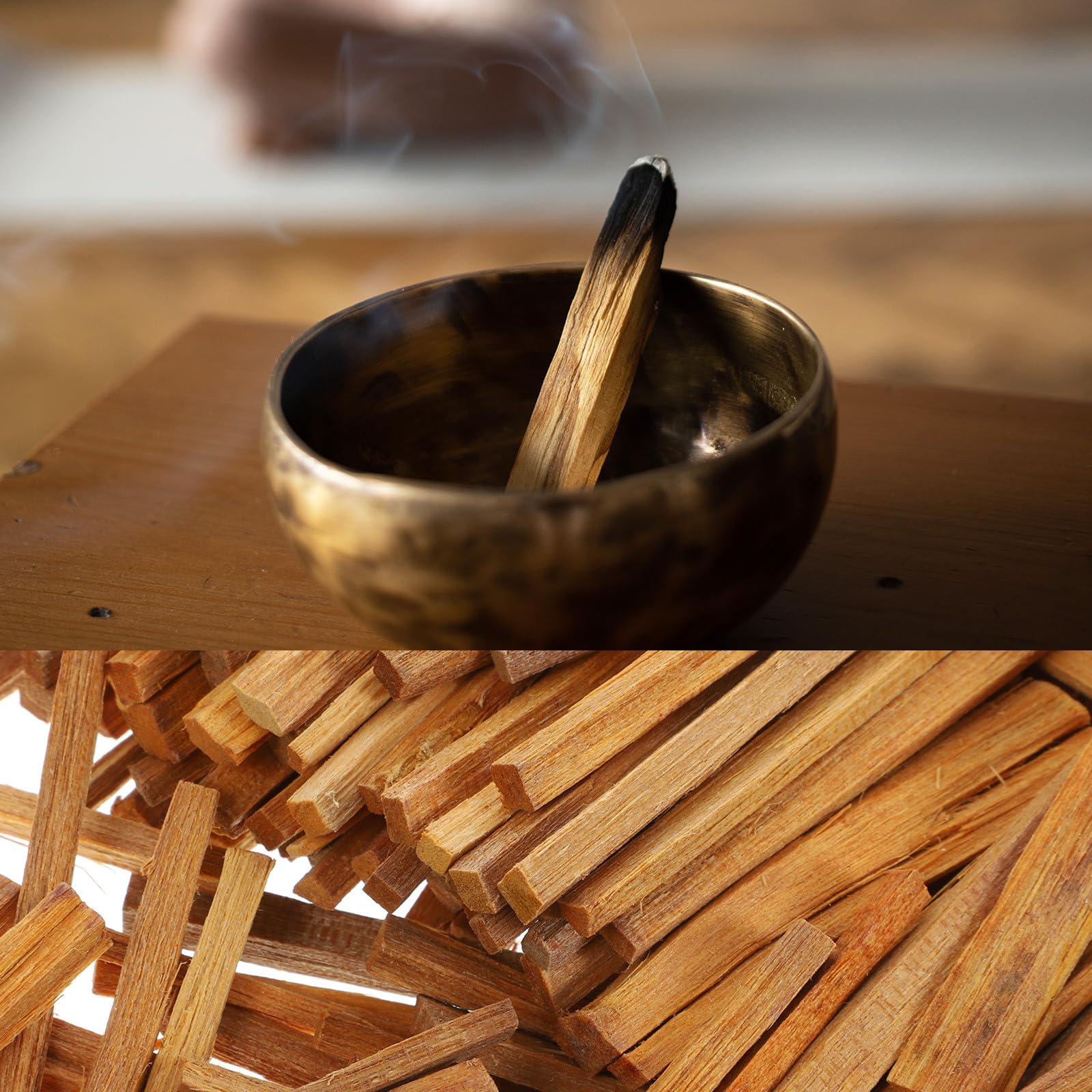 SHINEOFI Bastoncini di Incenso per Meditazione in Legno di Sandalo Naturale, Strisce Profumate 250g per Yoga, Sala Meditazione e Purificazione Dell’aria, Confezione Regalo Aromatico