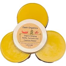 Organic Stinging Nettle, Turmeric and Cayenne Pepper Salve - Natural Warming Balm - 2oz Handmade Skin Nourishing Skin Care