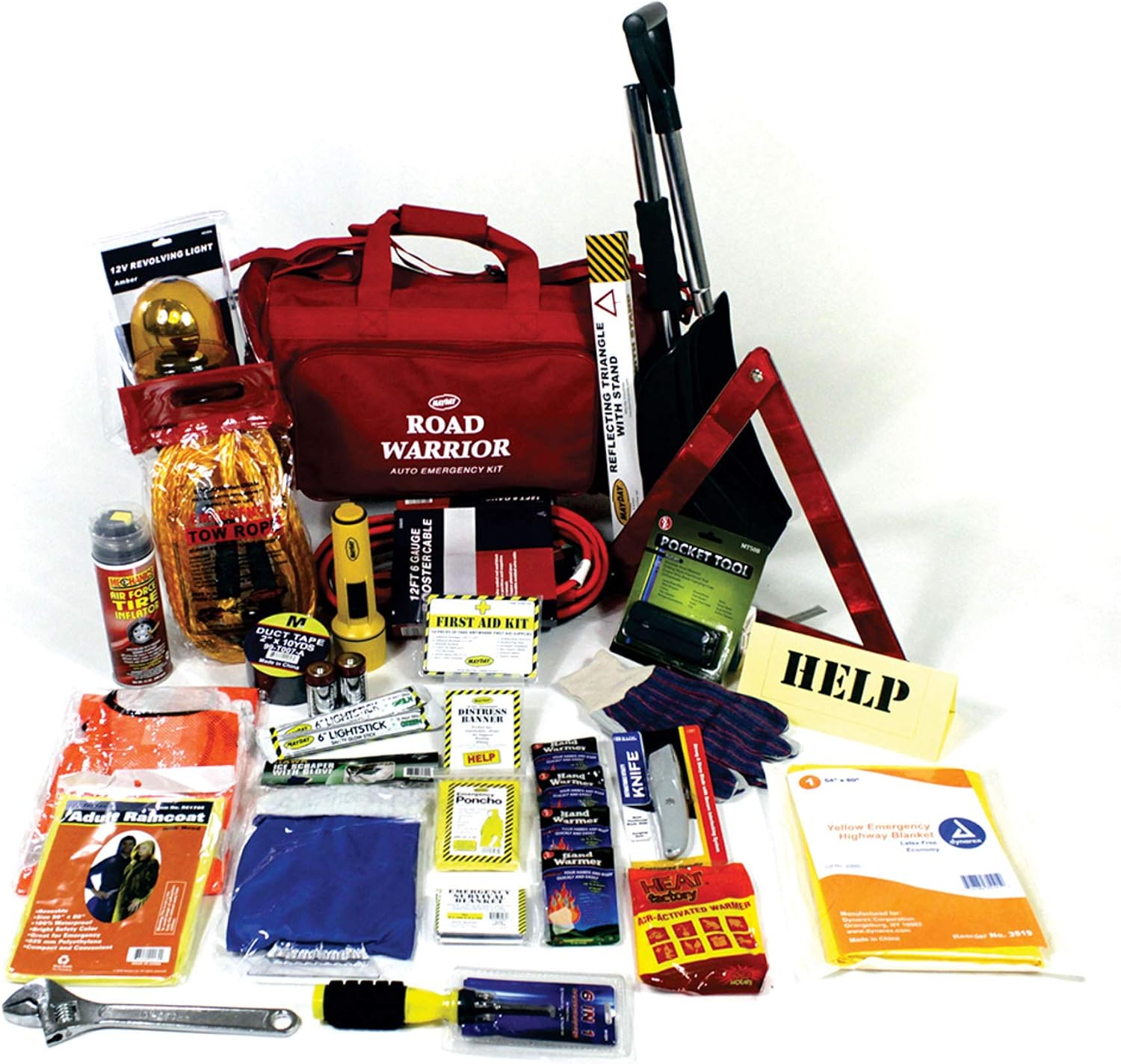 Mayday 10 Degrees Below Winter Road Warrior Emergency Survival Kit, Standard, 54-Piece