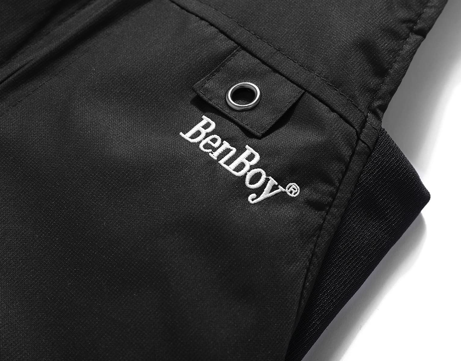 BenBoy Kinder Skihose Schneehose Wasserdicht Softshellhose Gefüttert Warm Hosenträgerhose Latzhose Winddicht Outdoorhose Winter Jungen Mädchen Snowboardhose HXK7112-Black-176