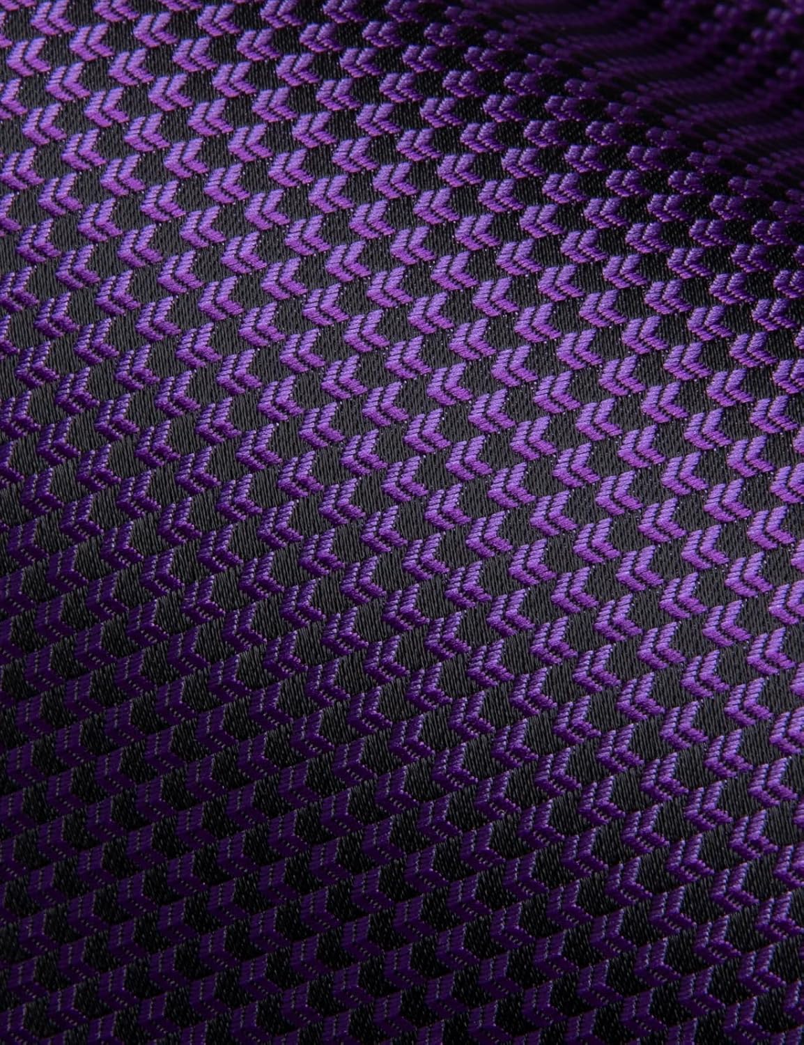 Dubulle Mens Paisley Striped Tie WOVEN Necktie for Men and Handkerchief Cufflinks Set Wedding Formal Business - Image 3