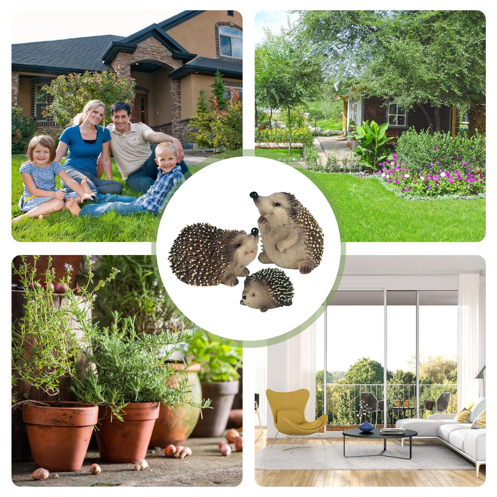 60 Mini Igel Figuren - Leuchten Im Dunkeln Für Garten Deko