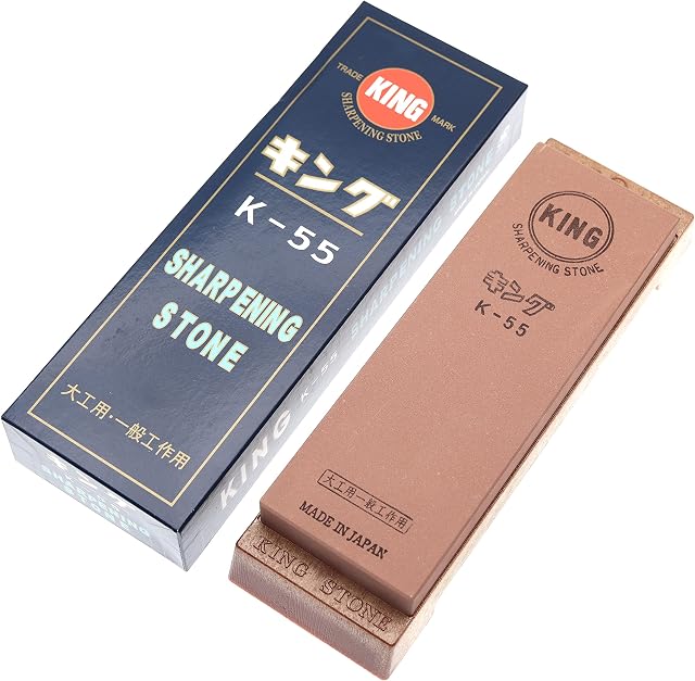 King Japanese Grain Ostrzałka Kamień #1000 z antypoślizgową podstawką Whetsone Made in Japan