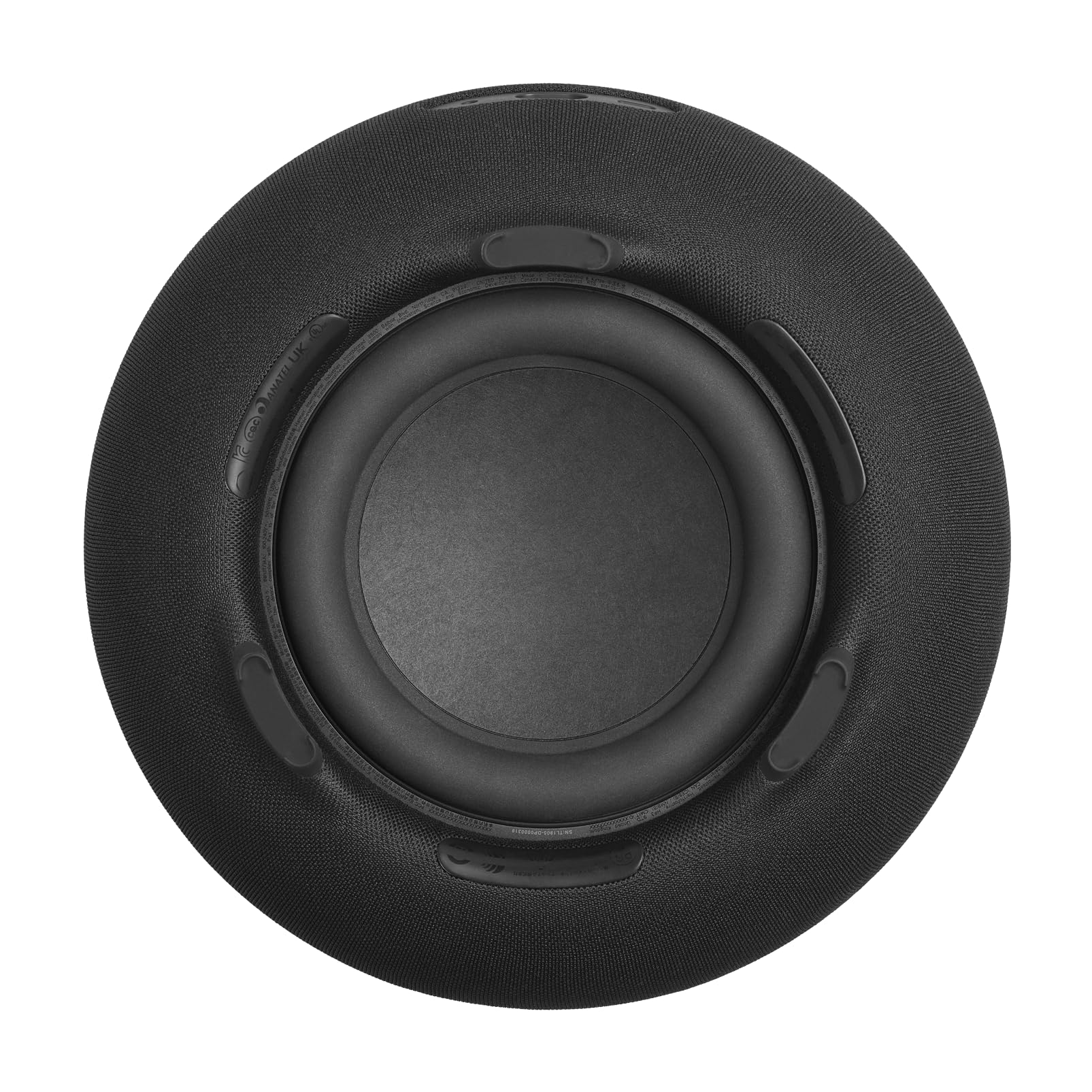 Harman Kardon Aura Studio 5 Bluetooth-Lautsprecher, Schwarz | Sound Field-Technologie, 3-Wege-Lautsprechersystem, Auracast Multi-Speaker-Verbindung, Farbige Lichtshows