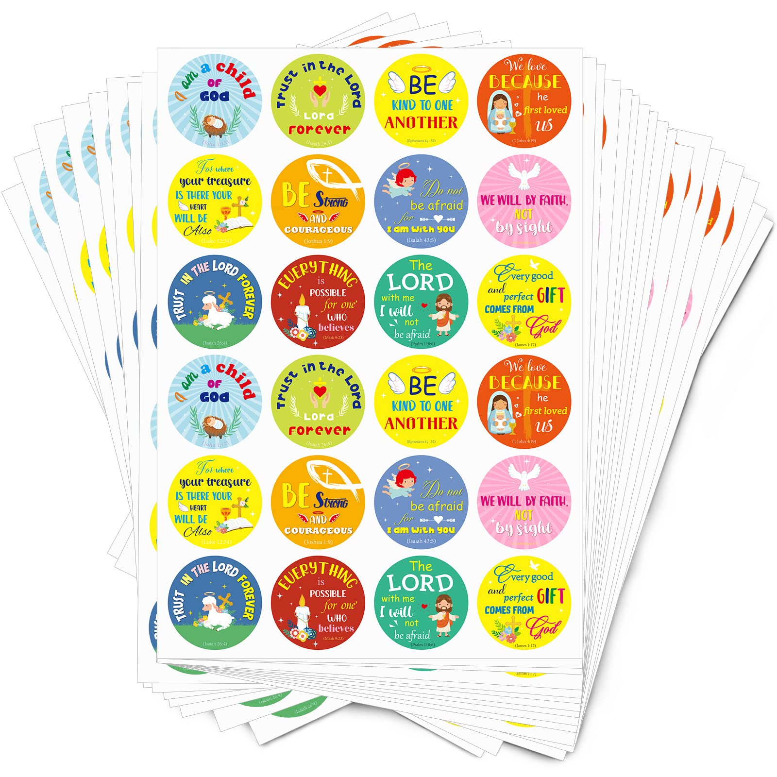 Buy Christian Religious Stickers Bible Verse Stickers Prayer Faith Stickers Scripture