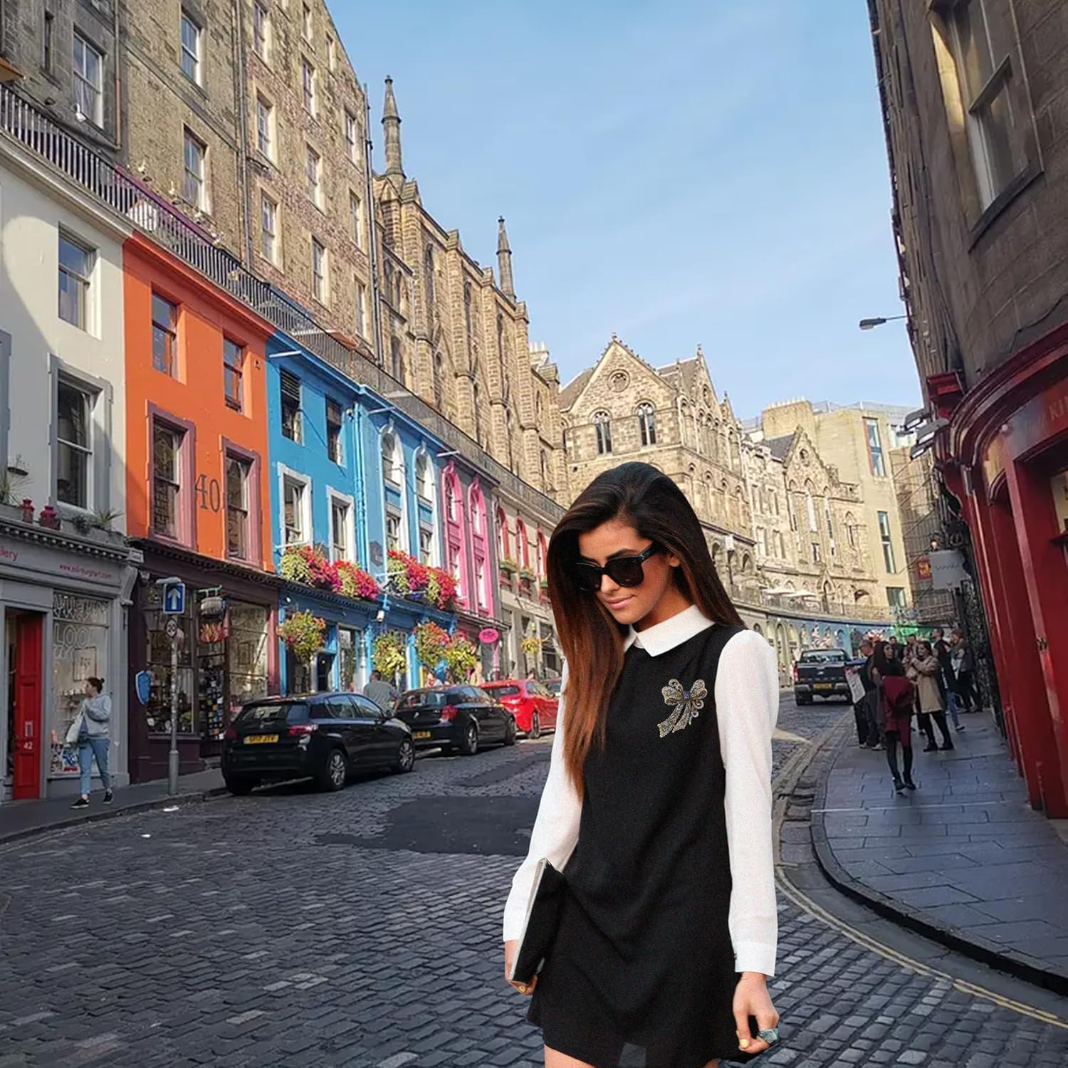 Rhinestone Bow Brooch Vintage Crystal Large Bowknot Brooches for Women Brooch Pin Wedding Fashion Jewelry Accessories,Women Gift - Image 6