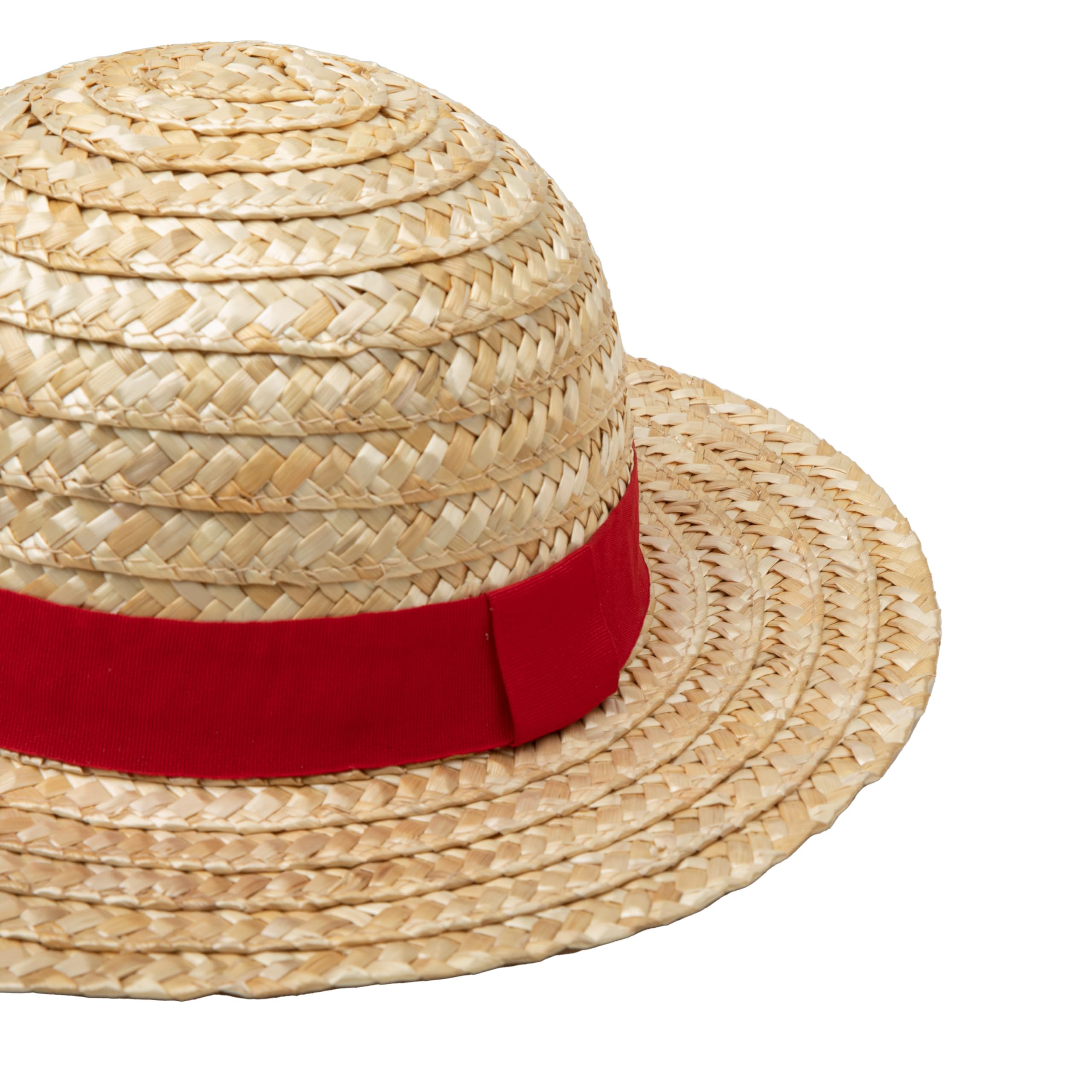 Cinereplicas One Piece - Luffy Słomkowy Kapelusz 58-61 cm - Oficjalna Licencja, Czerwony i jasnożółty, rozmiar uniwersalny