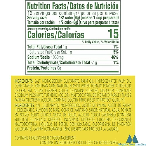 Miniatura 5 de Knorr Boullion Cubes - Tomate con sabor a pollo - 8 cubos por caja - Paquete de 4 - En embalaje Mighty Merchandise