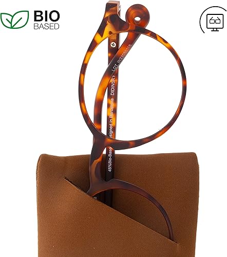 Miniatura 5 de lentes de lectura para presbicia para lectores anti luz azul para hombre y mujer. Toque de goma, patillas flexibles y lentes antirreflectantes.