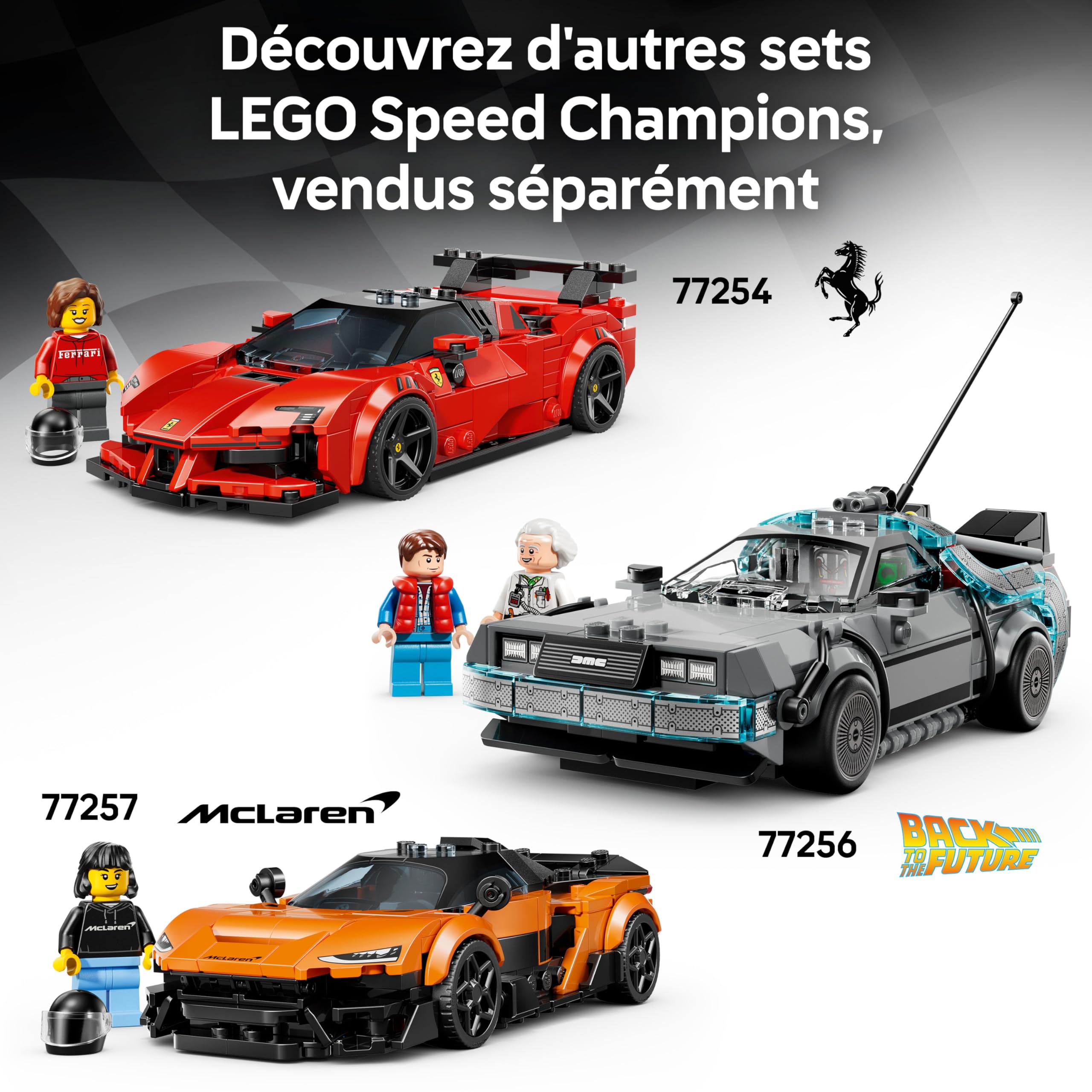 LEGO Speed Champions Hypercar Bugatti Vision GT - Jouet Voiture - Maquette avec Minifigurine Collector de Pilote - Idée de Cadeau Gaming pour Garçon dès 9 Ans & Fans de Sport Automobile 77253