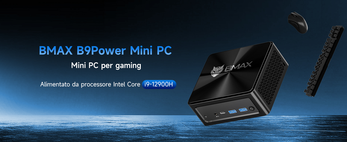 BMAX Mini PC B9Power con Intel Core i9 12900H (14C/20T, 5.0 GHz