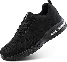 Hitmars Chaussures de Running Homme Femme Baskets Sport Course Sneakers Marche Mode Légères Respirant Fitness Ourdoor Lacets Autobloquants Noir Bleu Gris Rouge EU36-EU47