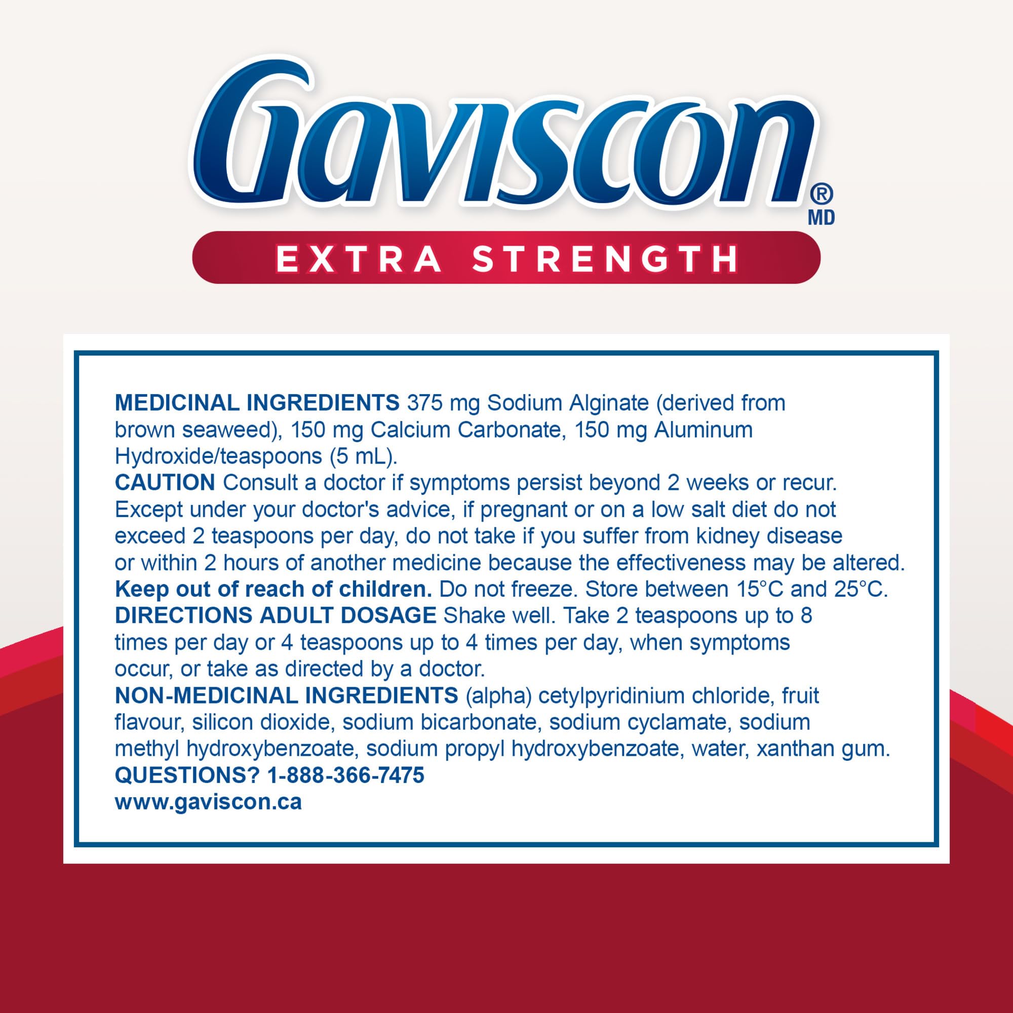 Gaviscon Gaviscon Extra Strength Liquid Fruit | Long-Lasting Acid Reflux and Heartburn Relief | 340ml 1 Count — Amazon image 8