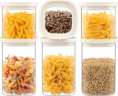 Miniatura 9 de Tarro de Almacenamiento de Alimentos de Vidrio Urban Green con Tapa de Vidrio, Set de Canisters de Alimentos con Tapas Herméticas, Tarros de