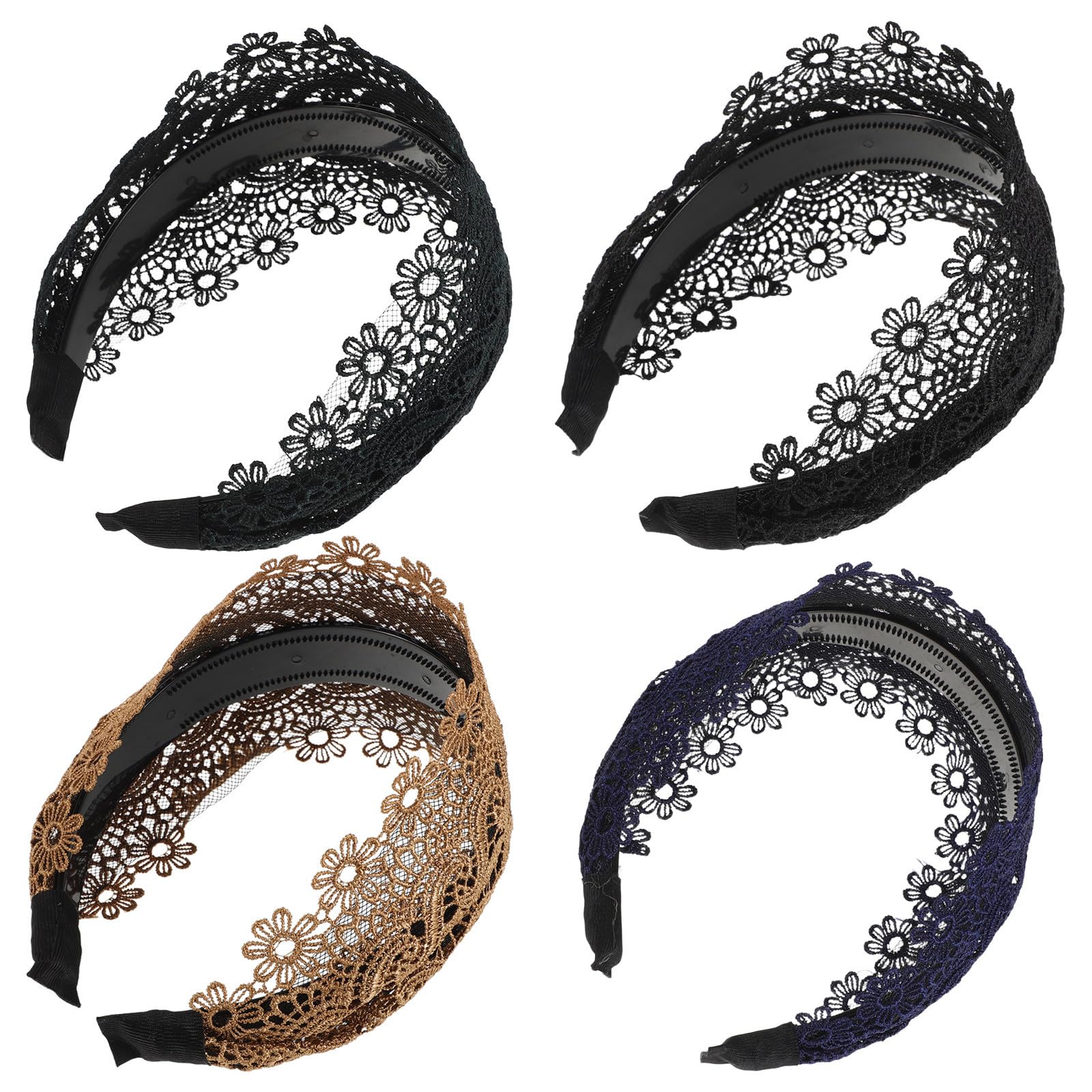 SEWACC 12 Piezas Diadema de Banda Ancha para Mujer con Ajuste Cómodo y Amplia Cobertura para Cabello, Adecuado para Actividades al Aire Libre y Ocasiones Obsequios