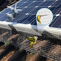 Vista 8 de Panel solar de malla para pájaros, 70 sujetadores de aluminio de 8 pulgadas x 102 pies, panel solar para criaturas separadas, palomas, etc.