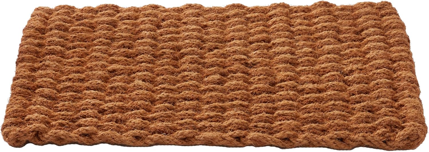 HF by LT Montana 100% Coir Doormat, 18 x 30 inches, Naturally Durable, Handwoven, Sustainable